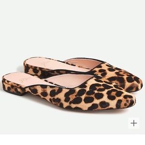 Carolyn mule flats in calf hair